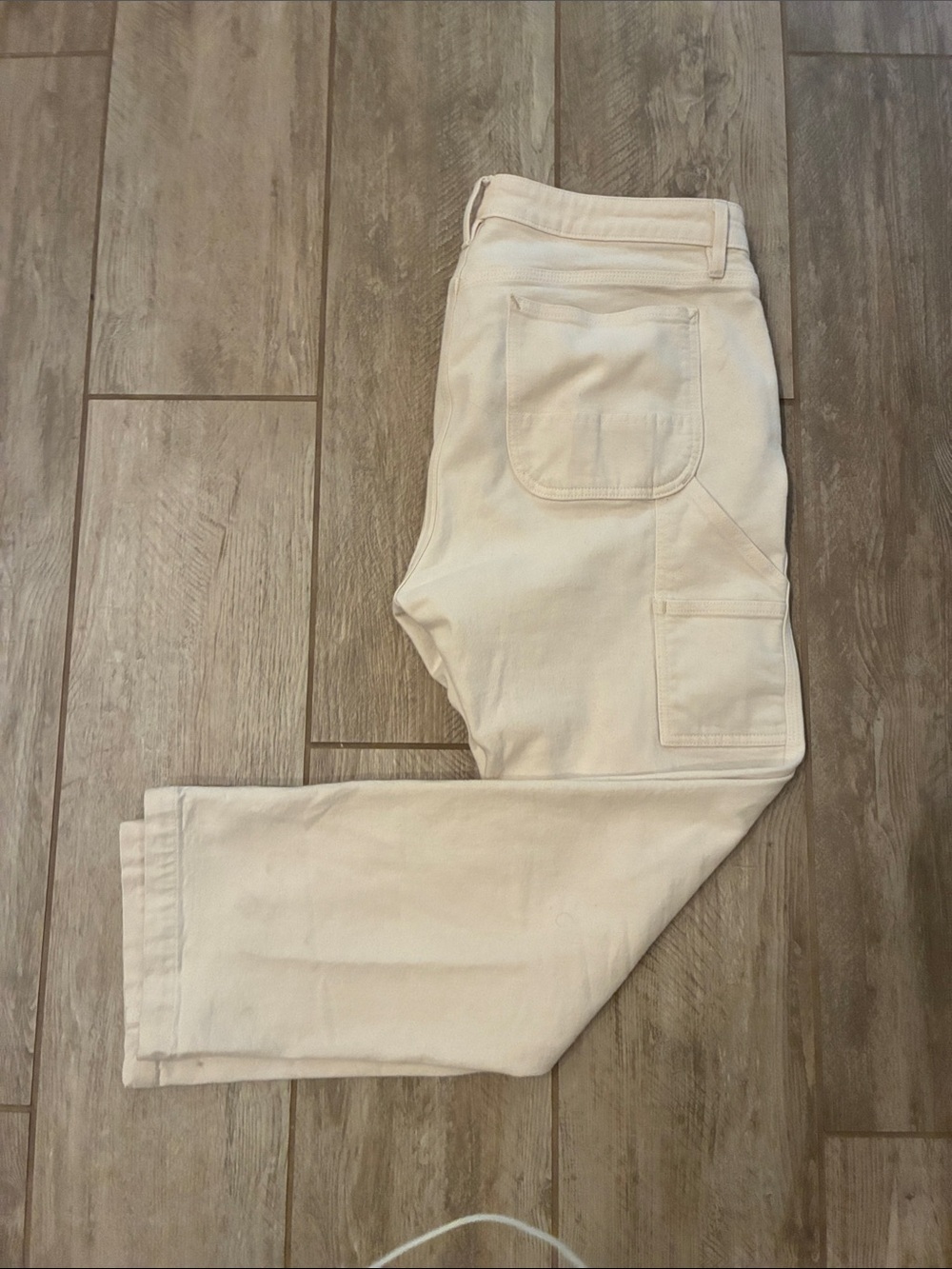 Flint and Tinder Men's Cream Utility Carpenter Pants